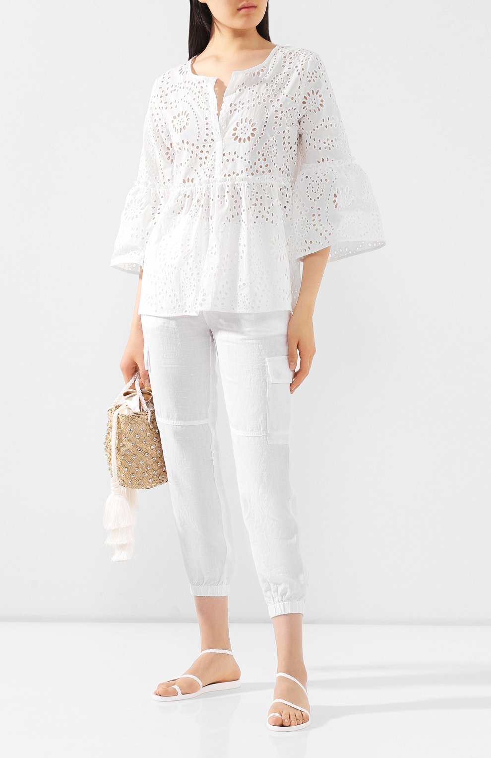 Хлопковая блузка EVA B.BITZER, арт. 10310634, фото 2