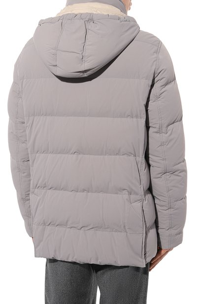 Пуховик BRUNELLO CUCINELLI серого цвета по цене 498500 руб., арт. MM4031823, фото 4 Пуховик BRUNELLO CUCINELLI, арт. MM4031823, фото 4