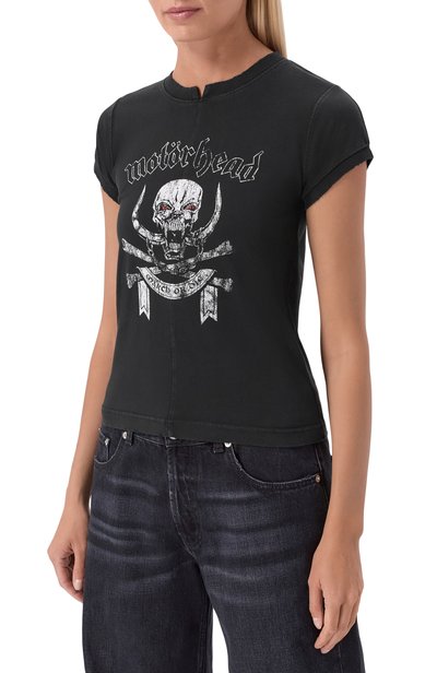 Хлопковая футболка vetements x motörhead VETEMENTS черного цвета по цене 89250 руб., арт. WH27TR245B, фото 3 Хлопковая футболка vetements x motörhead VETEMENTS, арт. WH27TR245B, фото 3