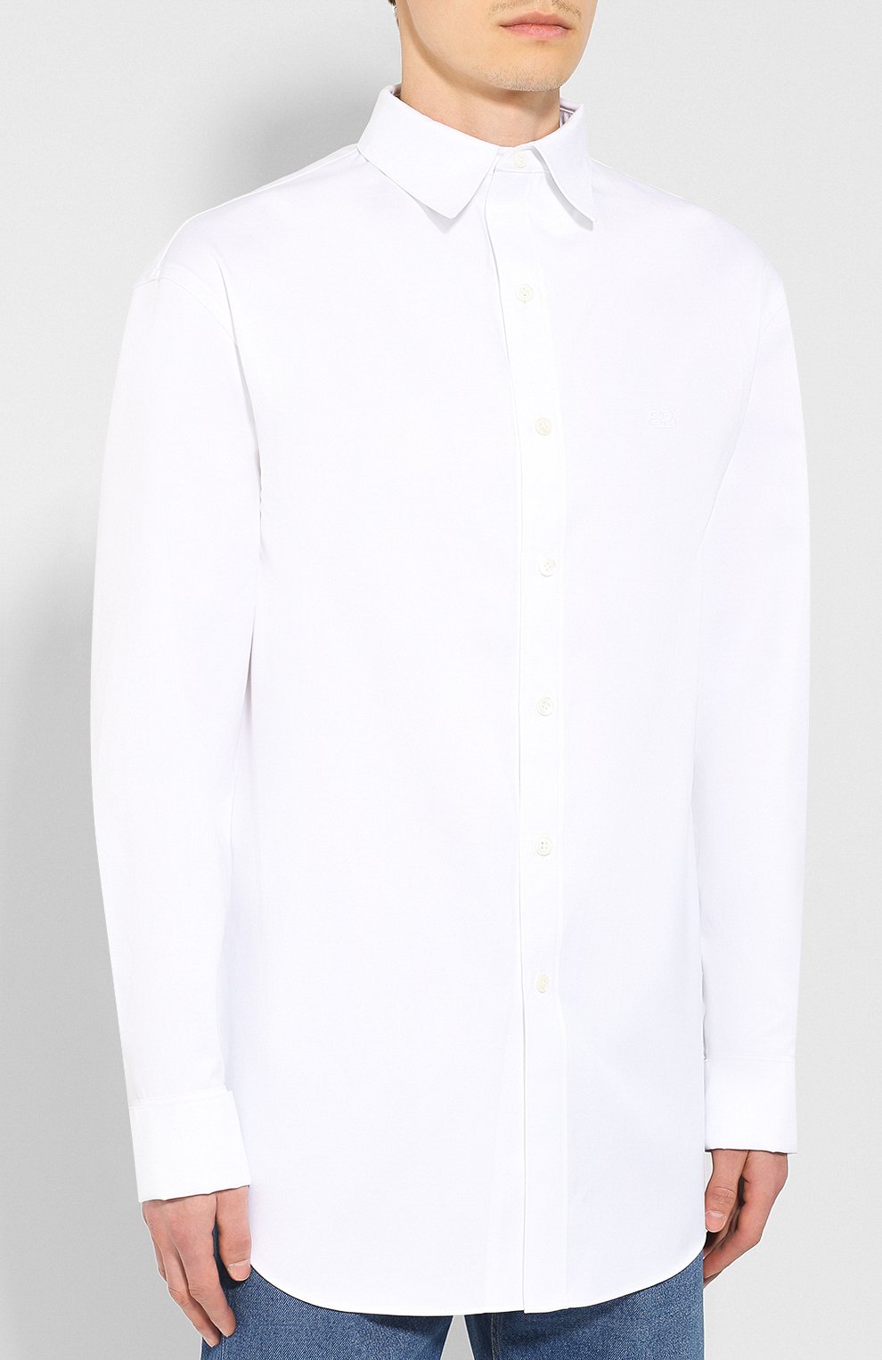 Хлопковая рубашка BALENCIAGA, арт. 571132/TEP11, фото 3