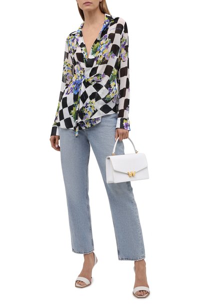 Блузка из вискозы OFF-WHITE разноцветного цвета по цене 79950 руб., арт. 0WGA095S21FAB001, фото 2 Блузка из вискозы OFF-WHITE, арт. 0WGA095S21FAB001, фото 2