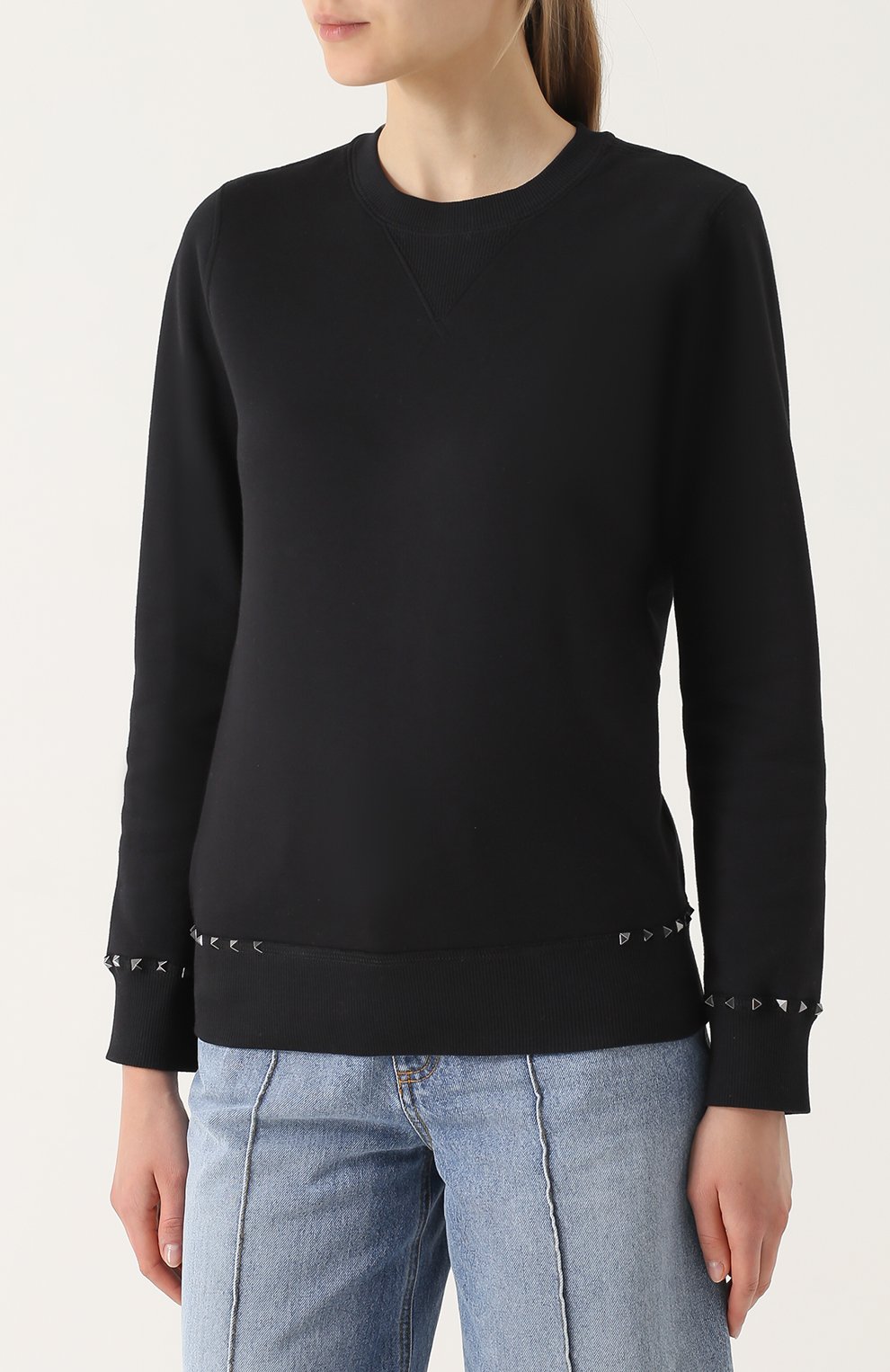 Свитшот прямого кроя с шипами VALENTINO, арт. NB3MF02A/2QL, фото 3