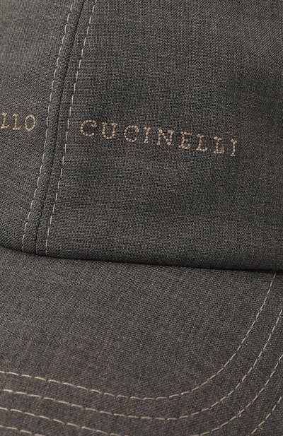 Шерстяная бейсболка BRUNELLO CUCINELLI, арт. MW4649977, фото 4