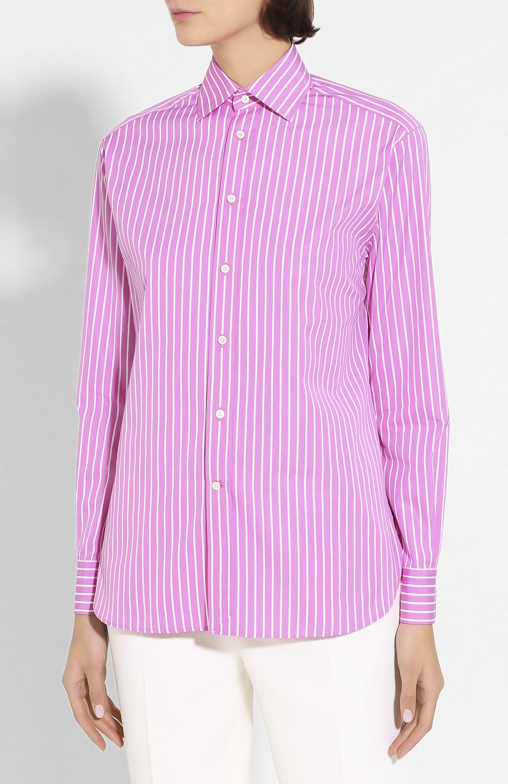 Хлопковая блузка RALPH LAUREN розового цвета по цене 79950 руб., арт. 290794255, фото 3 Хлопковая блузка RALPH LAUREN, арт. 290794255, фото 3