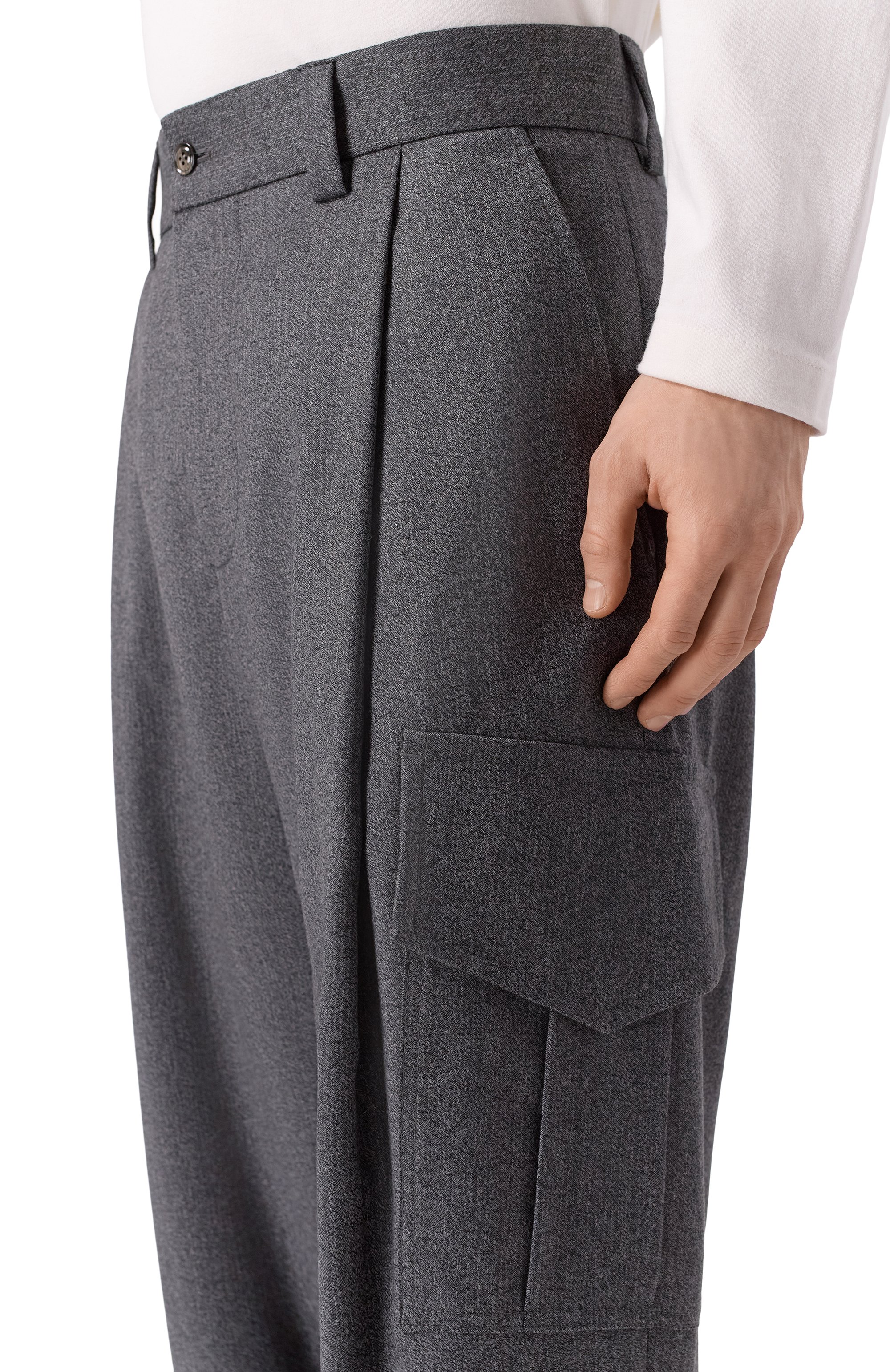 Шерстяные брюки-карго GIORGIO ARMANI, арт. GM002252/TE17877, фото 5