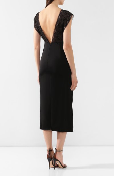 Платье из вискозы VICTORIA BECKHAM, арт. DR MID 68100 MSS19 FLUID SATIN, фото 4