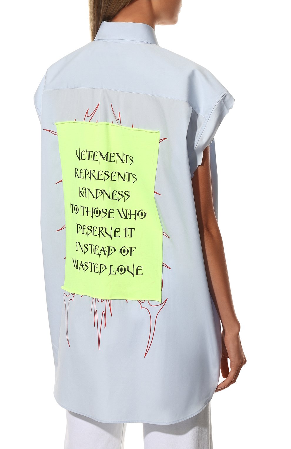 Хлопковая рубашка VETEMENTS, арт. UE52SH340N 1002/W, фото 4