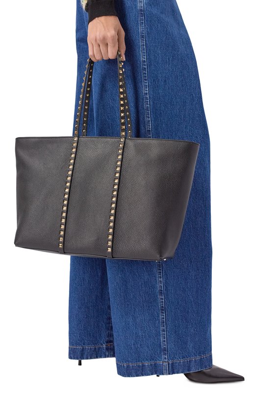 Сумка-тоут Rockstud Valentino 7W2B0R04/VSF Чёрный  7W2B0R04/VSF Фото 2