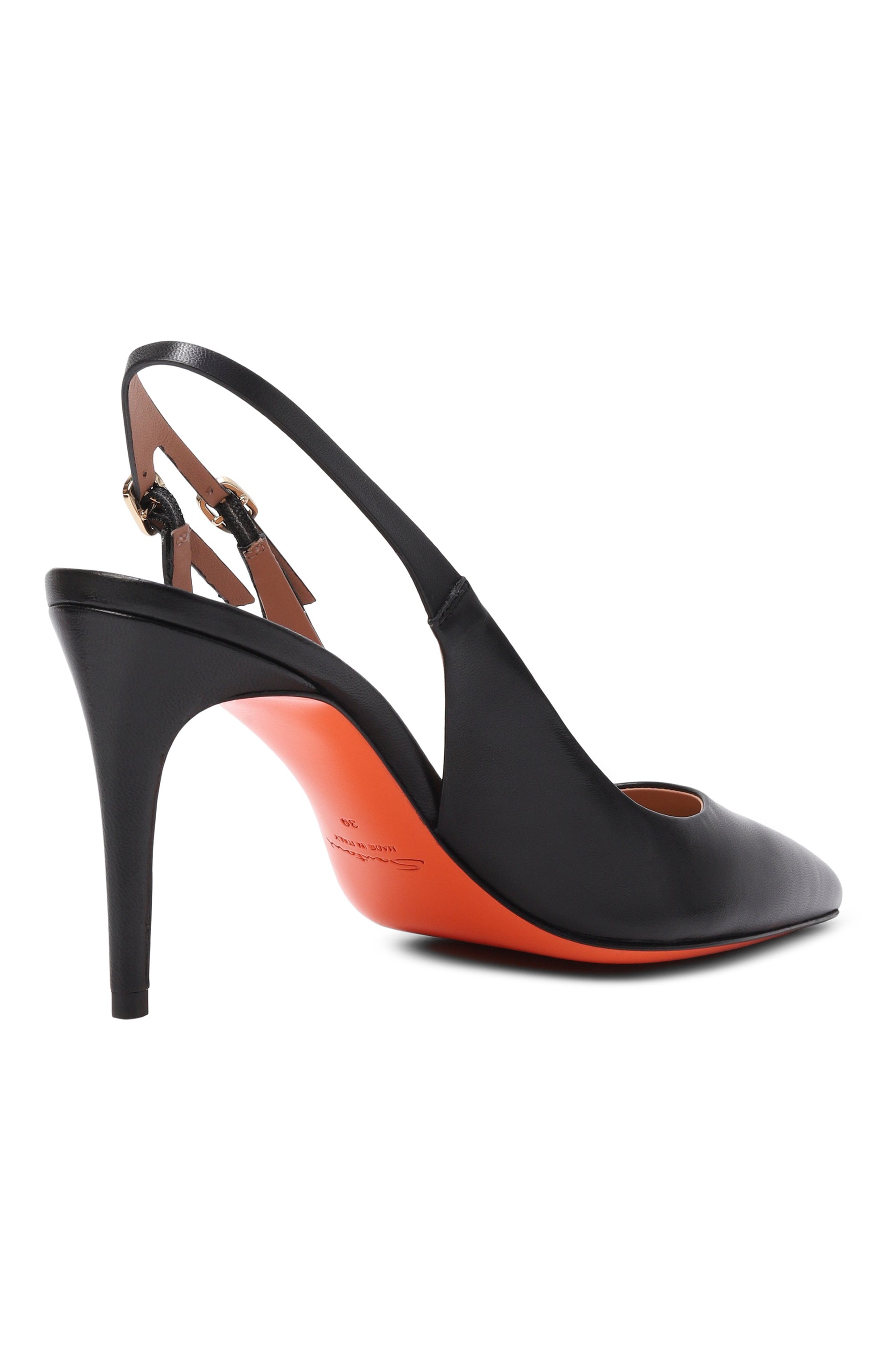 Кожаные туфли SANTONI черного цвета по цене 103500 руб., арт. WDIG71269HI2NSZA, фото 5 Кожаные туфли SANTONI, арт. WDIG71269HI2NSZA, фото 5