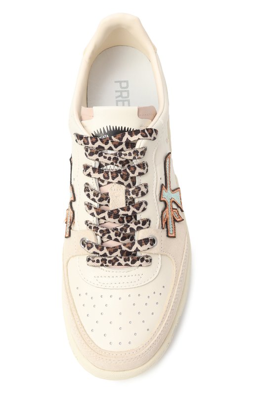 Комбинированные кеды Bskt Clay Premiata BSKTCLAD/VAR 7317 Кремовый  BSKTCLAD/VAR 7317 Фото 6