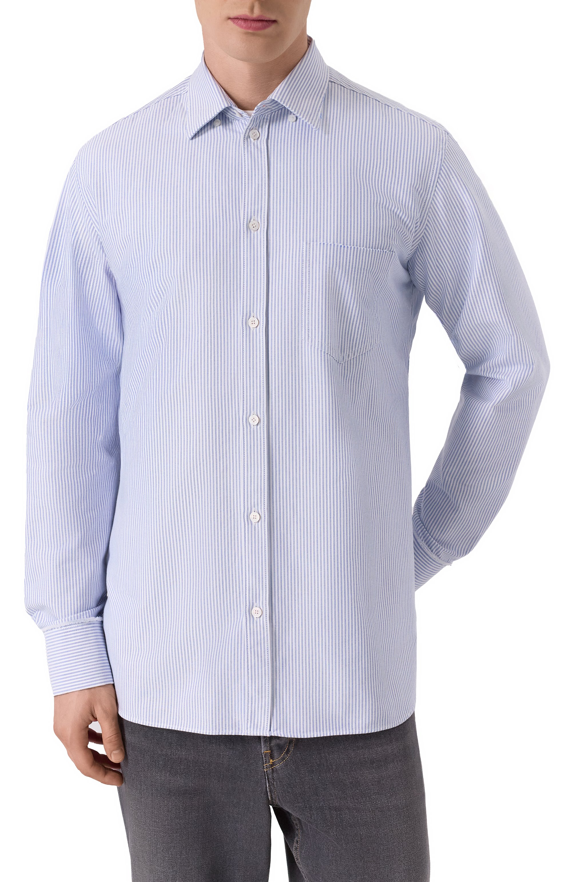 Хлопковая рубашка GOLDEN GOOSE DELUXE BRAND, арт. GMP00246.P000548, фото 3