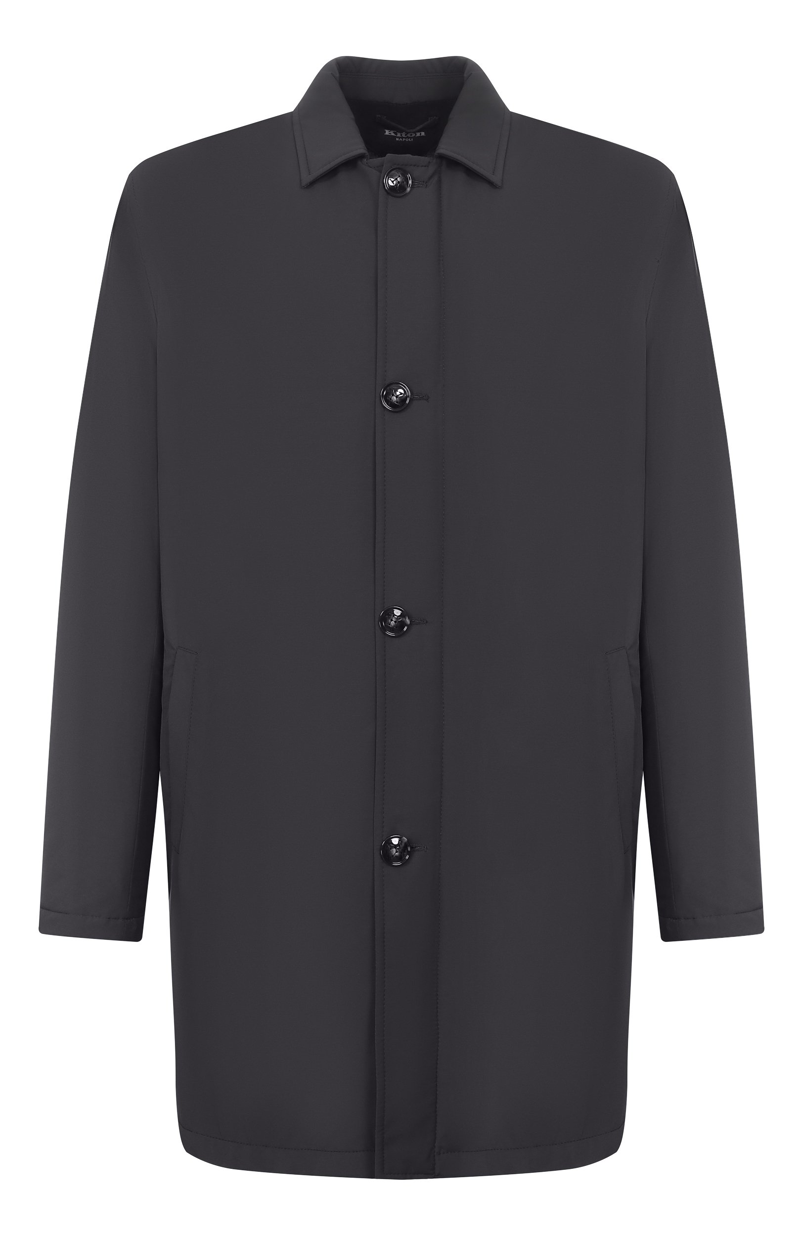 Плащ с подкладкой из овчины KITON темно-синего цвета по цене 1595000 руб., арт. UW1932AV0403F21, фото 1 Плащ с подкладкой из овчины KITON, арт. UW1932AV0403F21, фото 1
