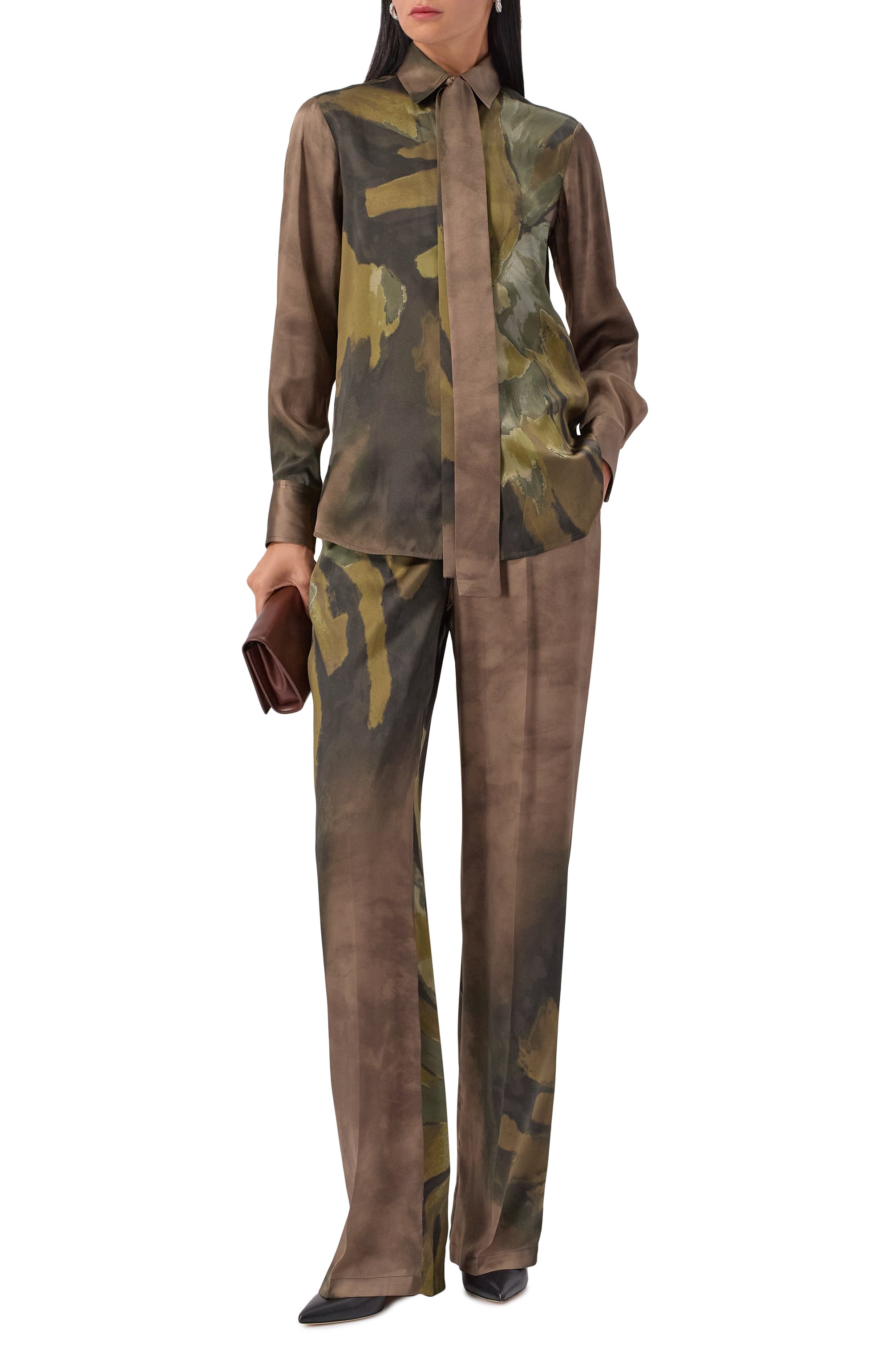 Атласная блузка KITON, арт. D48407, фото 2