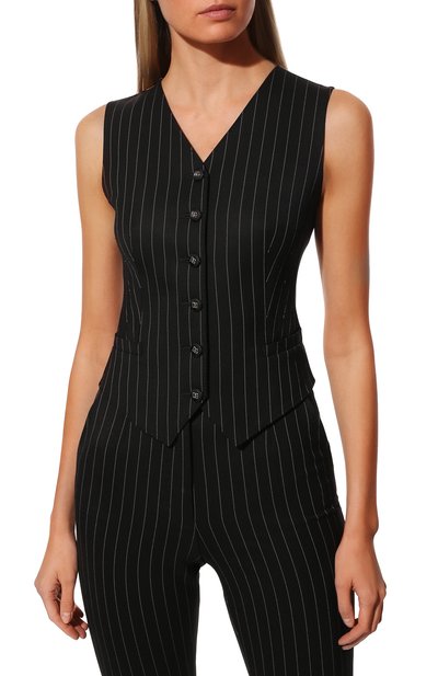 Жилет DOLCE & GABBANA черного цвета по цене 89950 руб., арт. F79H6T/FRBC0, фото 3 Жилет DOLCE & GABBANA, арт. F79H6T/FRBC0, фото 3
