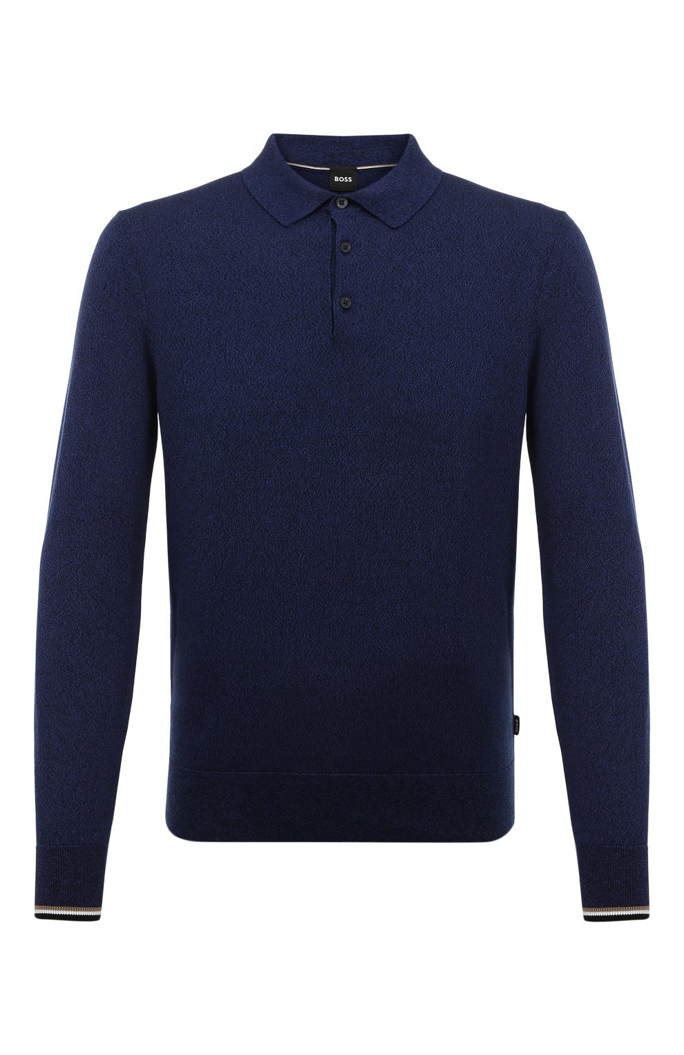 Хлопковое поло BOSS синего цвета по цене 14570 руб., арт. 50486705, фото 1 Хлопковое поло BOSS, арт. 50486705, фото 1