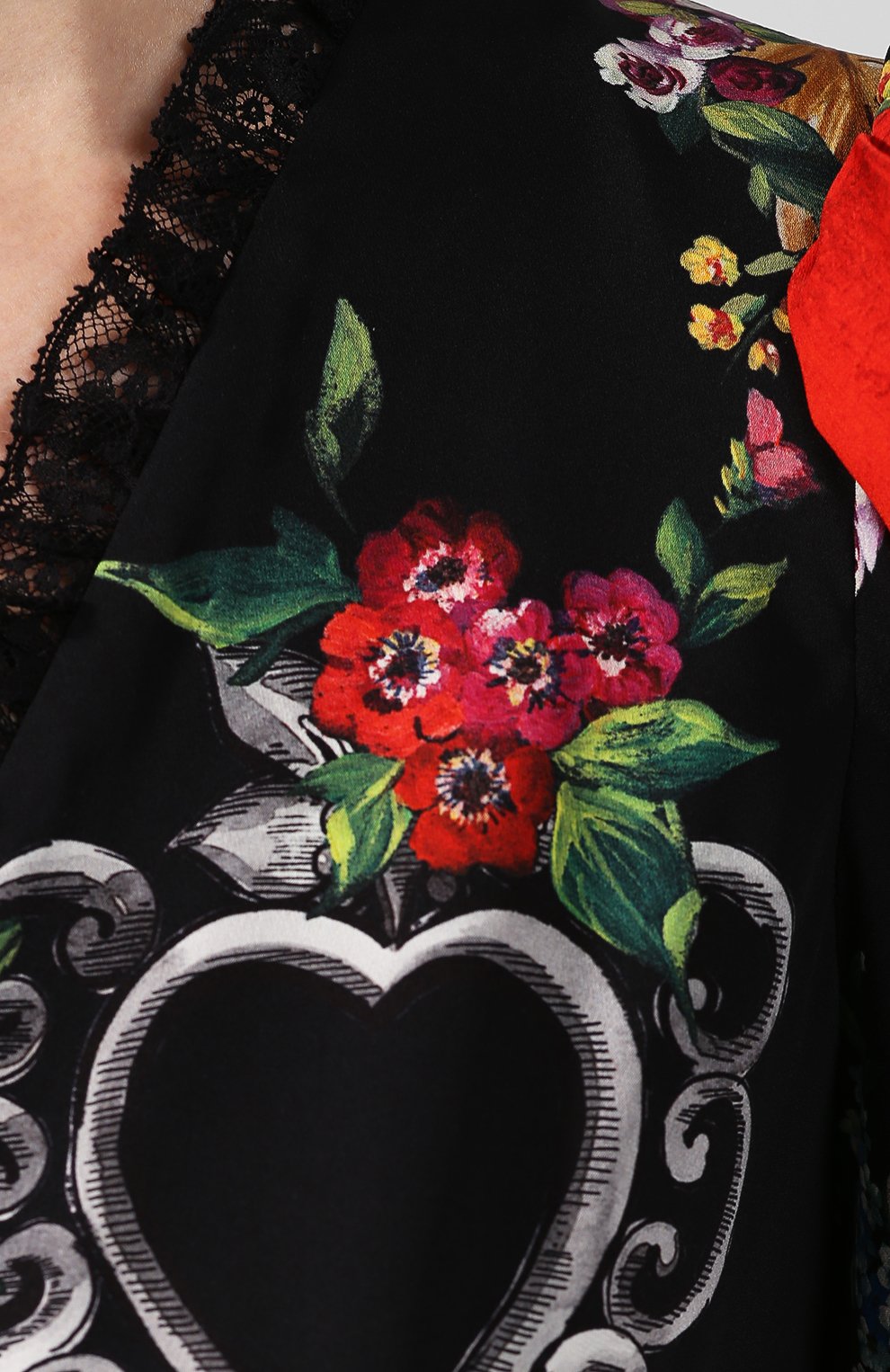 Платье из смеси шелка и хлопка DOLCE & GABBANA, арт. F6D9WT/FSAYM, фото 5