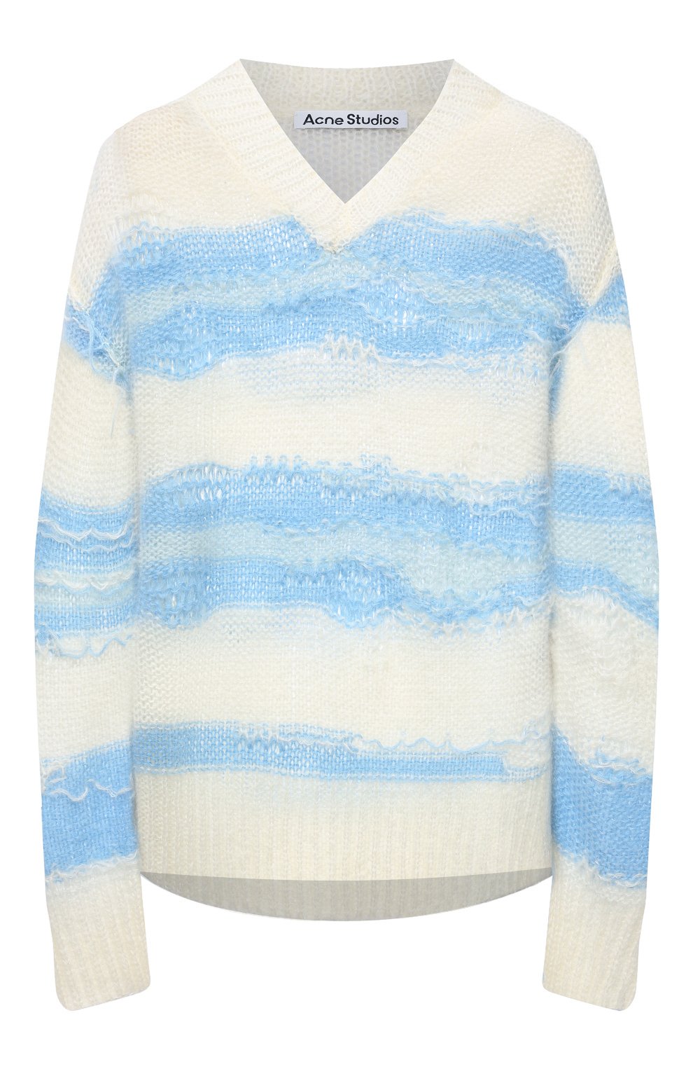 Свитер ACNE STUDIOS голубого цвета по цене 43500 руб., арт. A60242, фото 1 Свитер ACNE STUDIOS, арт. A60242, фото 1