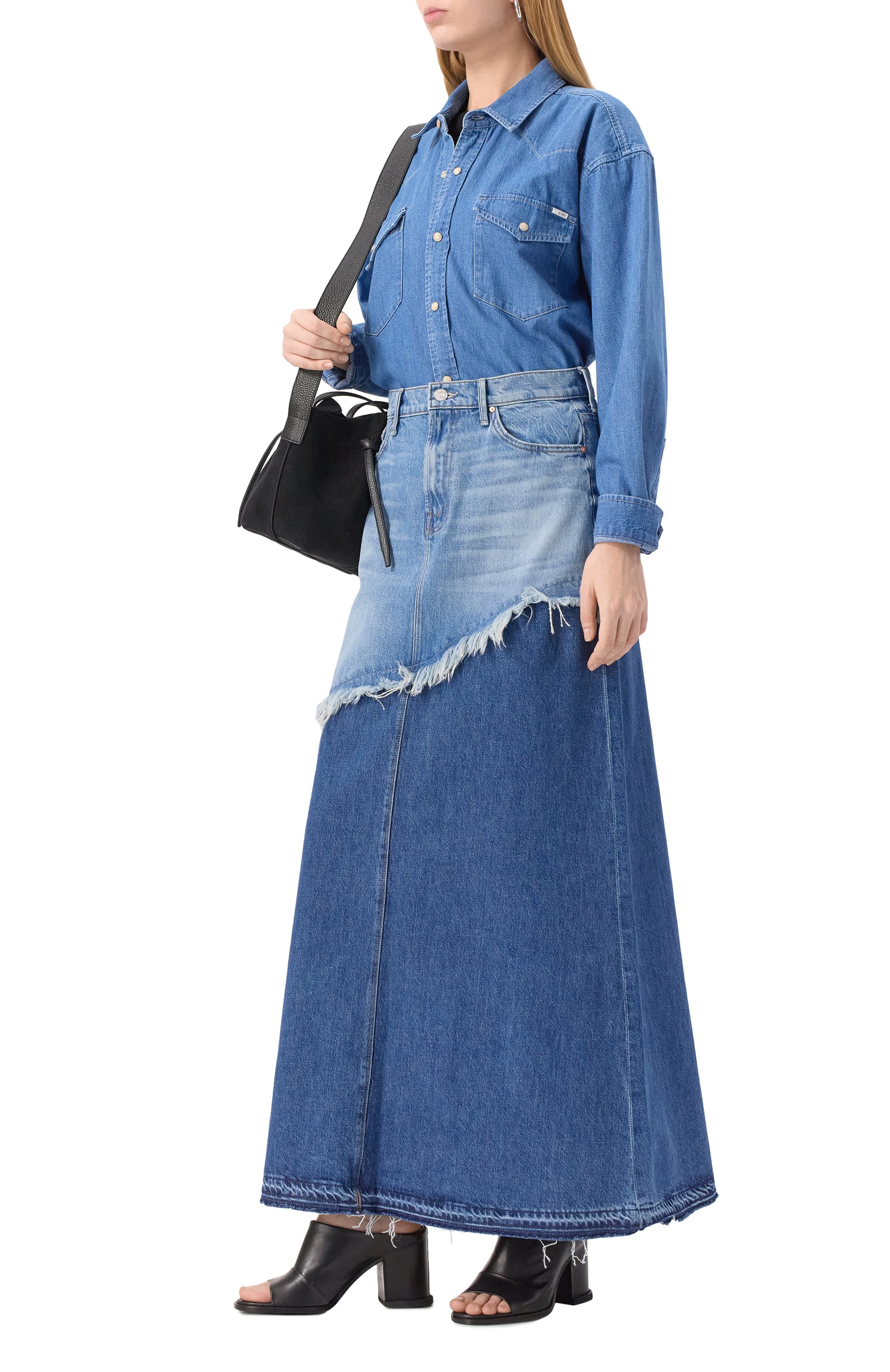 Джинсовая юбка MOTHER, арт. 90781-1085, фото 2