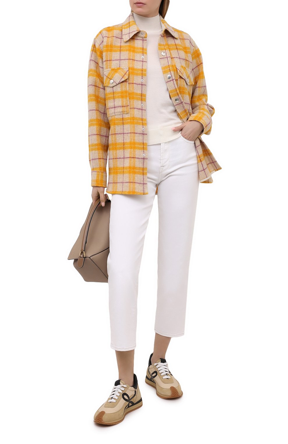 Шерстяная куртка ISABEL MARANT ETOILE желтого цвета по цене 45150 руб., арт. MA0953-21P064E/FAX0NLI, фото 2 Шерстяная куртка ISABEL MARANT ETOILE, арт. MA0953-21P064E/FAX0NLI, фото 2