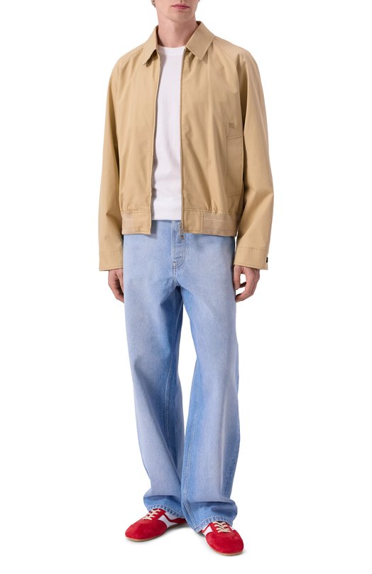 Замшевые кроссовки Dries Van Noten 021726-126-352 Красный  021726-126-352 Фото 2