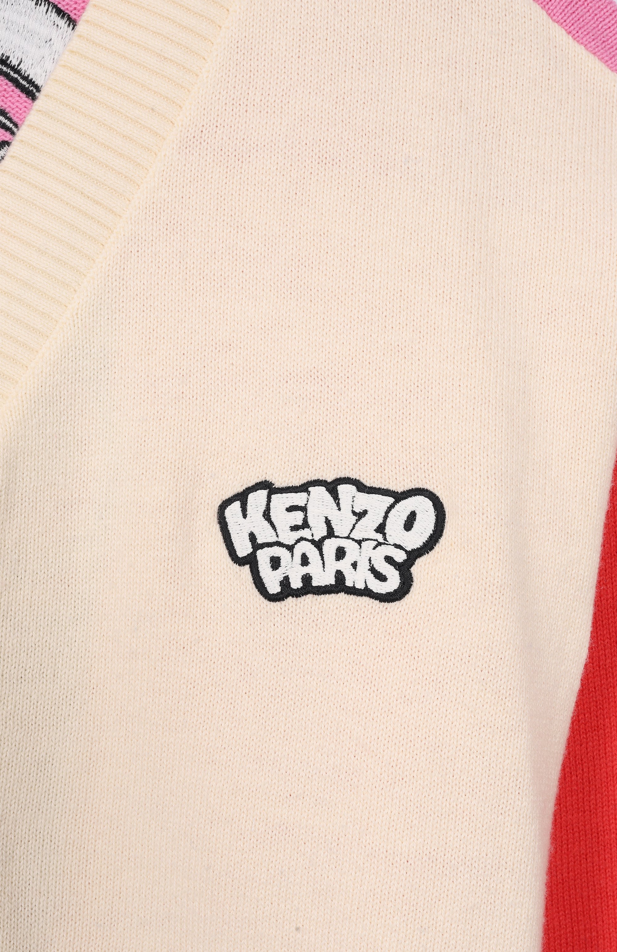 Хлопковый кардиган KENZO розового цвета по цене 22850 руб., арт. K61791, фото 3 Хлопковый кардиган KENZO, арт. K61791, фото 3