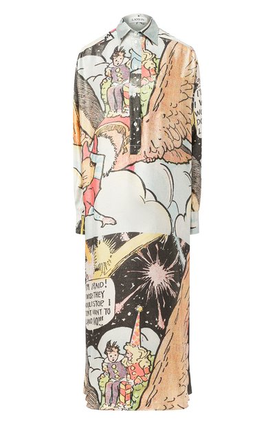 Платье из шелка и шерсти LANVIN, арт. RW-DR372I-4490-E20, фото 1