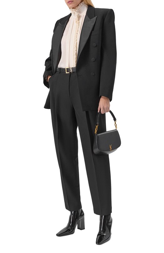 Лакированные ботильоны Rainer 90 Saint Laurent 827733/1TV00 Чёрный  827733/1TV00 Фото 3