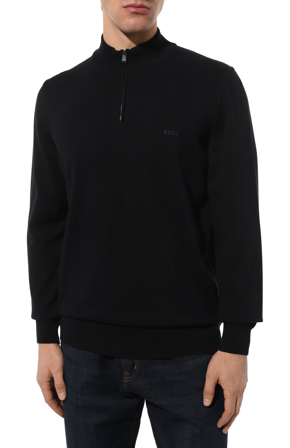 Хлопковый джемпер BOSS, арт. 50482631, фото 3