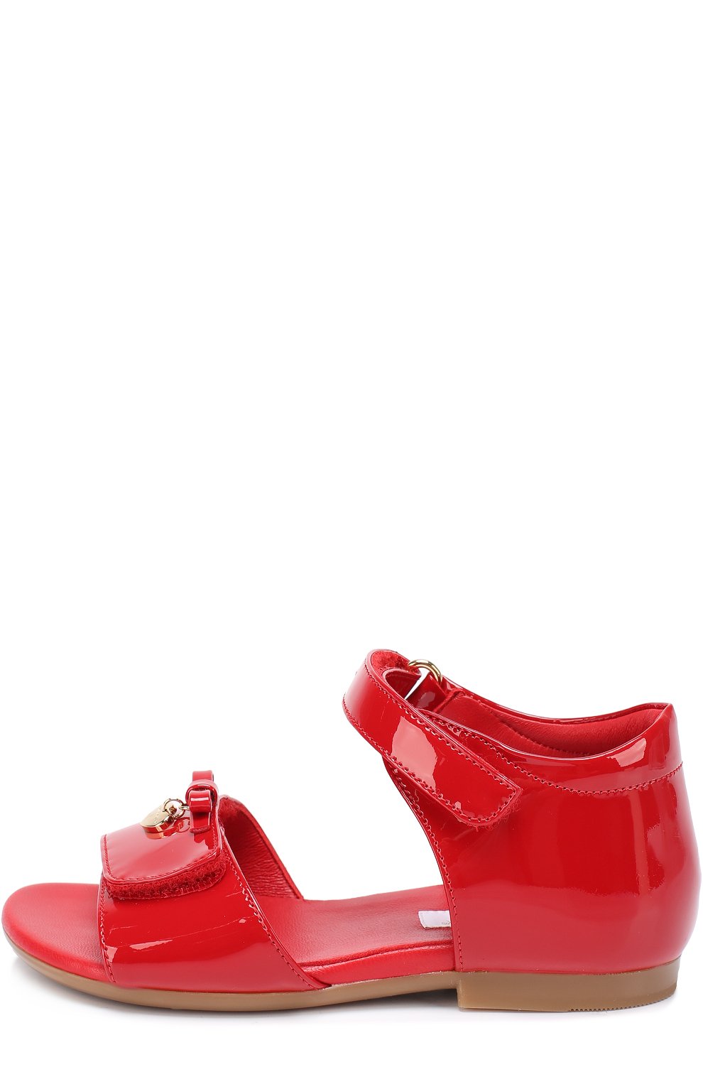Лаковые босоножки с бантом и подвеской DOLCE & GABBANA красного цвета по цене 23150 руб., арт. 0132/D20045/A1328, фото 2 Лаковые босоножки с бантом и подвеской DOLCE & GABBANA, арт. 0132/D20045/A1328, фото 2