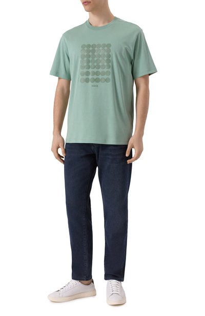 Хлопковая футболка BOSS GREEN, арт. 50537845, фото 2