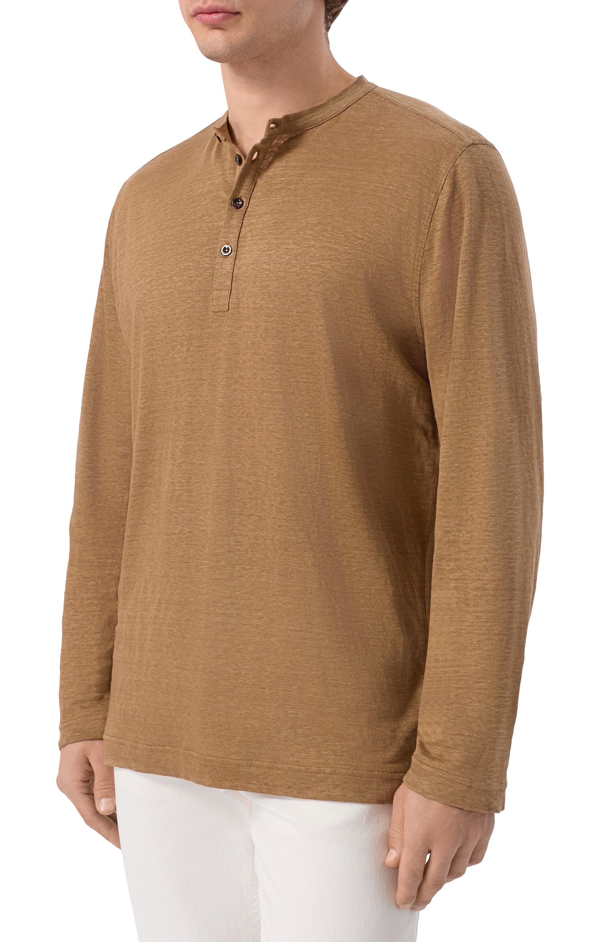 Льняной лонгслив-хенли STEFANO RICCI, арт. K919510S4B/T26205, фото 3