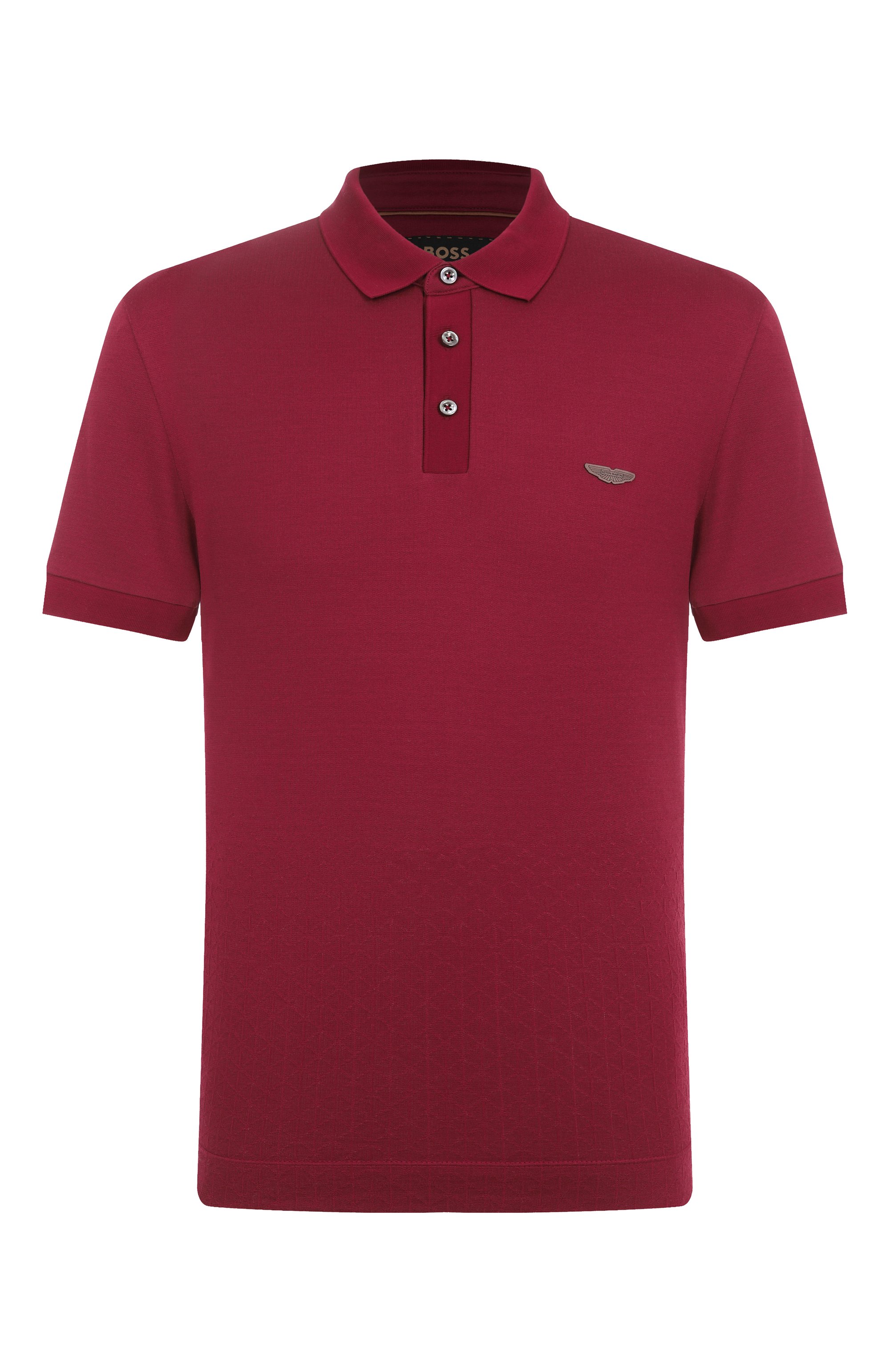 Поло из хлопка и шелка boss x aston martin BOSS CAMEL, арт. 50537882, фото 1