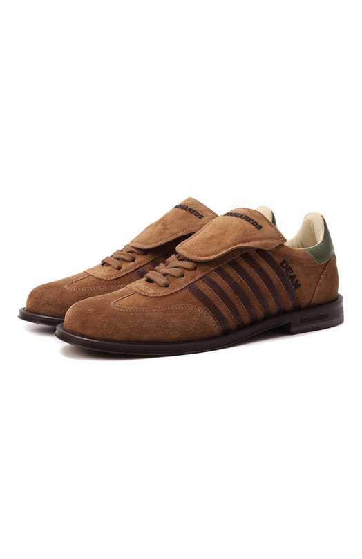 Замшевые кеды Boxer Derby Dsquared2 LUM0107/01504118 Коричневый LUM0107/01504118