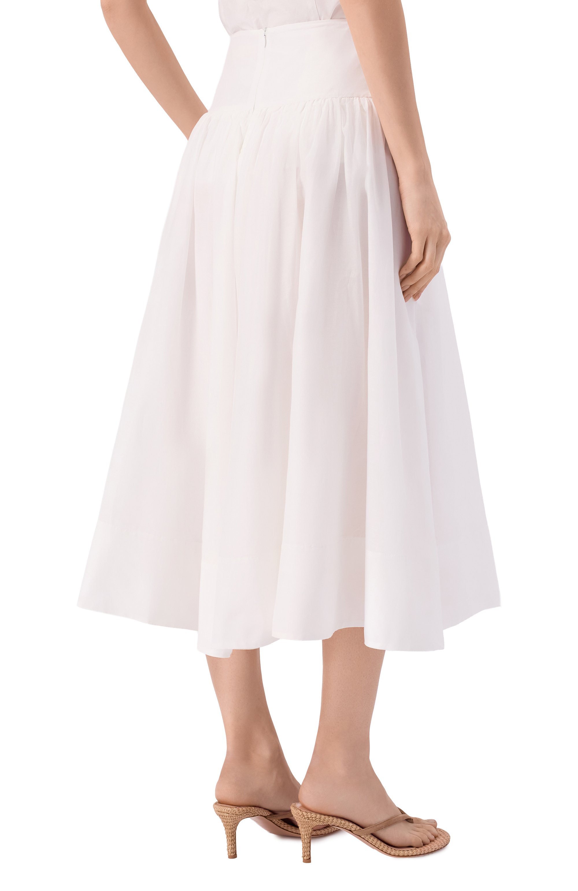 Юбка из хлопка и шелка 12 STOREEZ, арт. 137529, фото 4