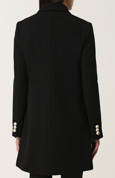 Шерстяное пальто с отложным воротником и жемчужными пуговицами GUCCI, арт. 410535/ZHW03, фото 4