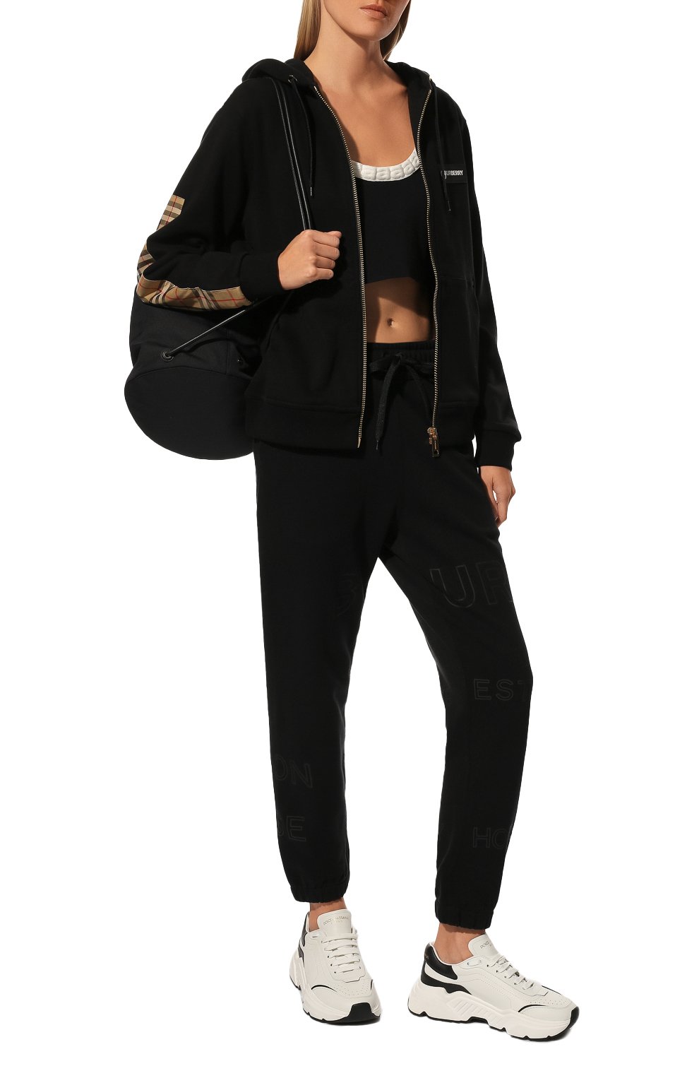 Хлопковые джоггеры BURBERRY, арт. 8036102, фото 2