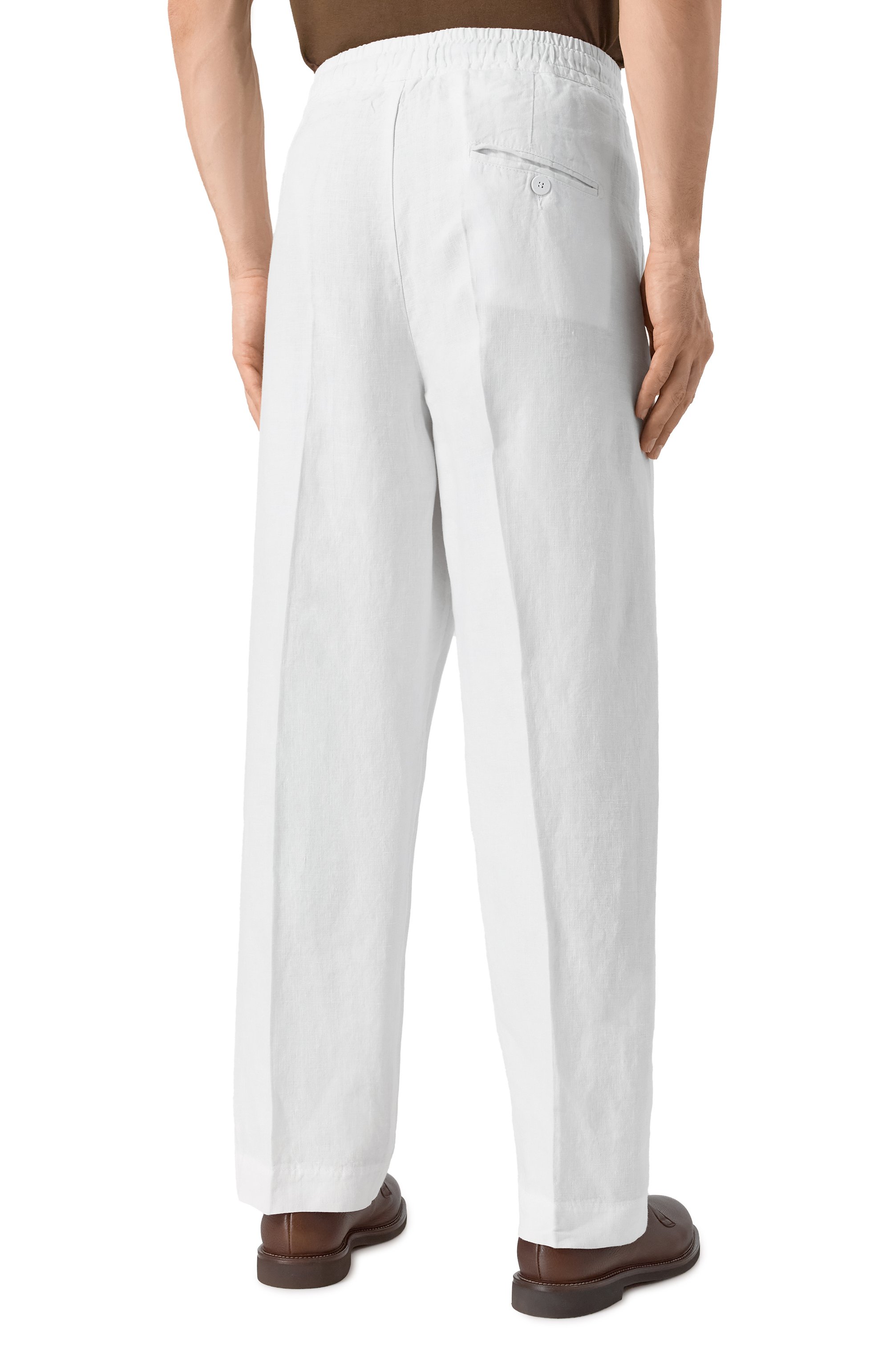 Льняные брюки INLINUM, арт. PAJAMA/TR0PEA, фото 4