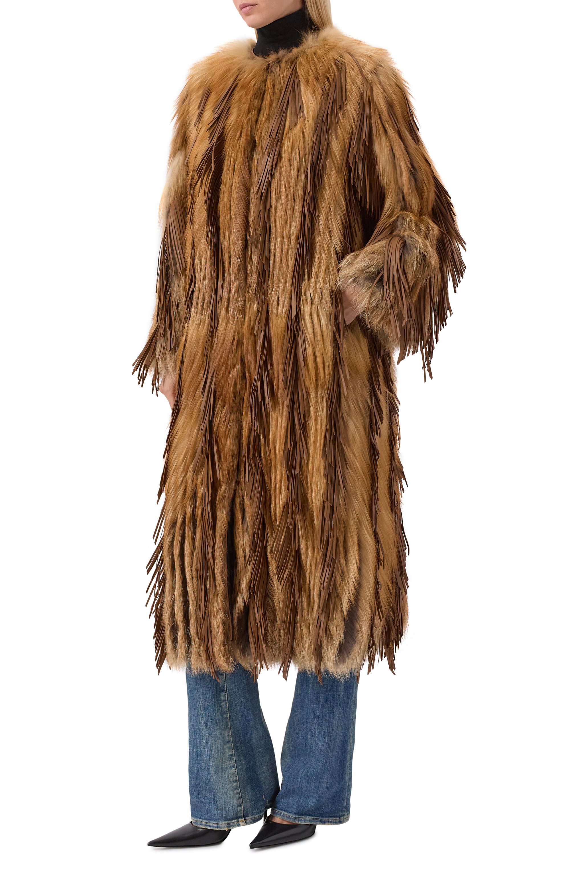 Шуба из песца YVES SALOMON, арт. M31820/RDGC, фото 3