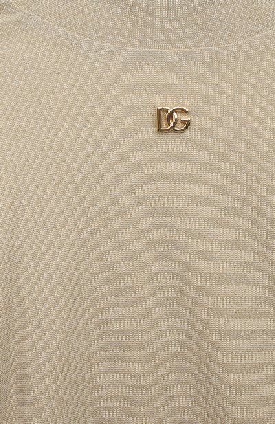 Водолазка DOLCE & GABBANA золотого цвета по цене 43400 руб., арт. L5JTML/FUGM9/8-14, фото 3 Водолазка DOLCE & GABBANA, арт. L5JTML/FUGM9/8-14, фото 3