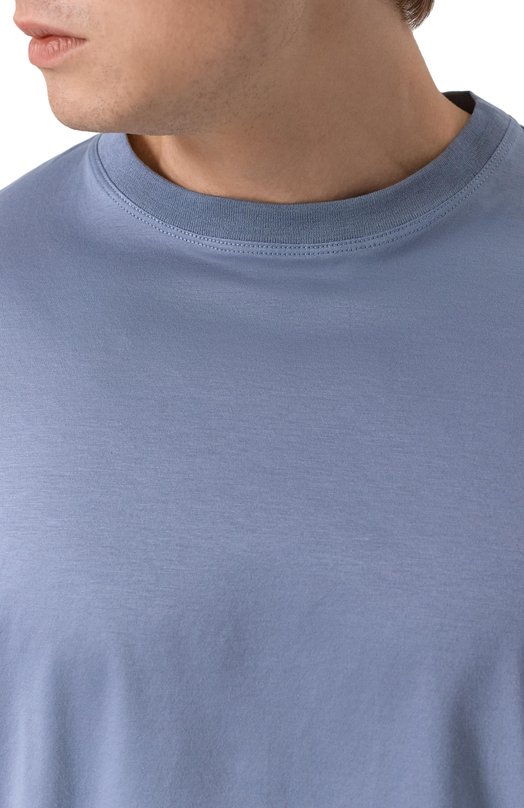 Хлопковая футболка Kiton UMC029H0920004_5XL-8XL Серый  UMC029H0920004_5XL-8XL Фото 5