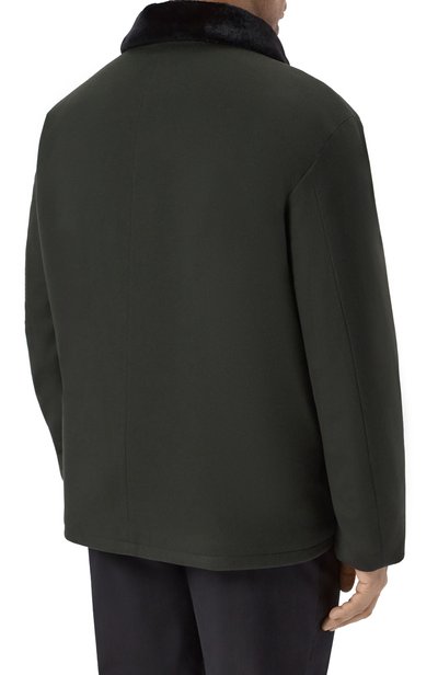 Кашемировое пальто с подкладкой из овчины GIORGIO ARMANI, арт. GM003926/TE13515, фото 4