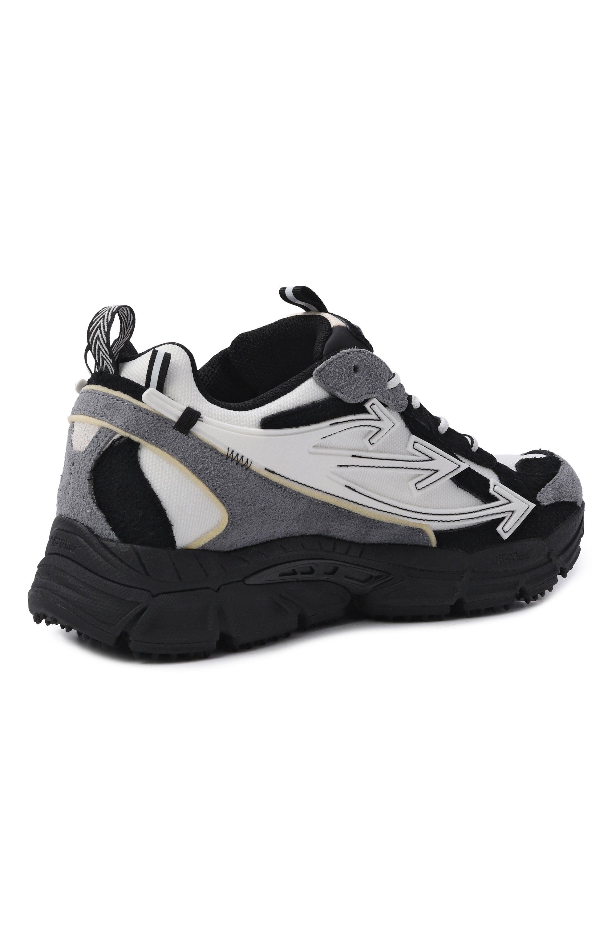 Комбинированные кроссовки be right back OFF-WHITE, арт. 0MIA295S26LEA001, фото 4