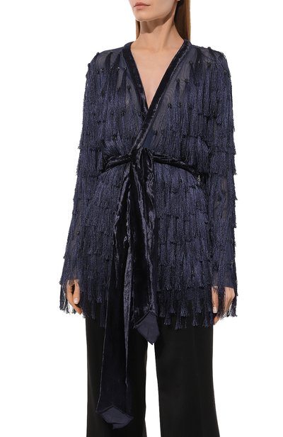 Жакет FORTE_FORTE темно-синего цвета по цене 87550 руб., арт. 10665, фото 3 Жакет FORTE_FORTE, арт. 10665, фото 3