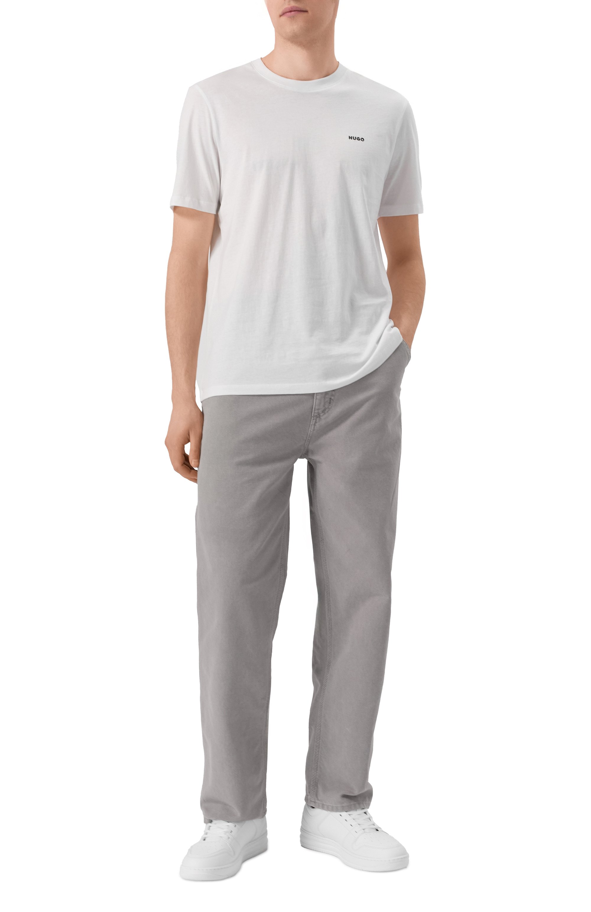 Хлопковая футболка HUGO, арт. 50466158, фото 2