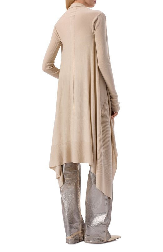 Шерстяной кардиган Rick Owens RP01F6643/M Бежевый  RP01F6643/M Фото 4