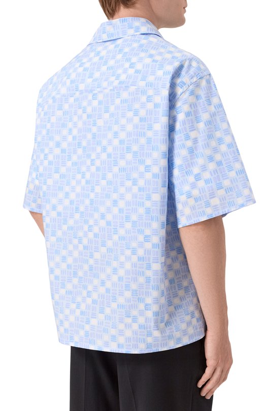 Хлопковая рубашка Marni CUMU0213U1/UTC569 Голубой  CUMU0213U1/UTC569 Фото 4