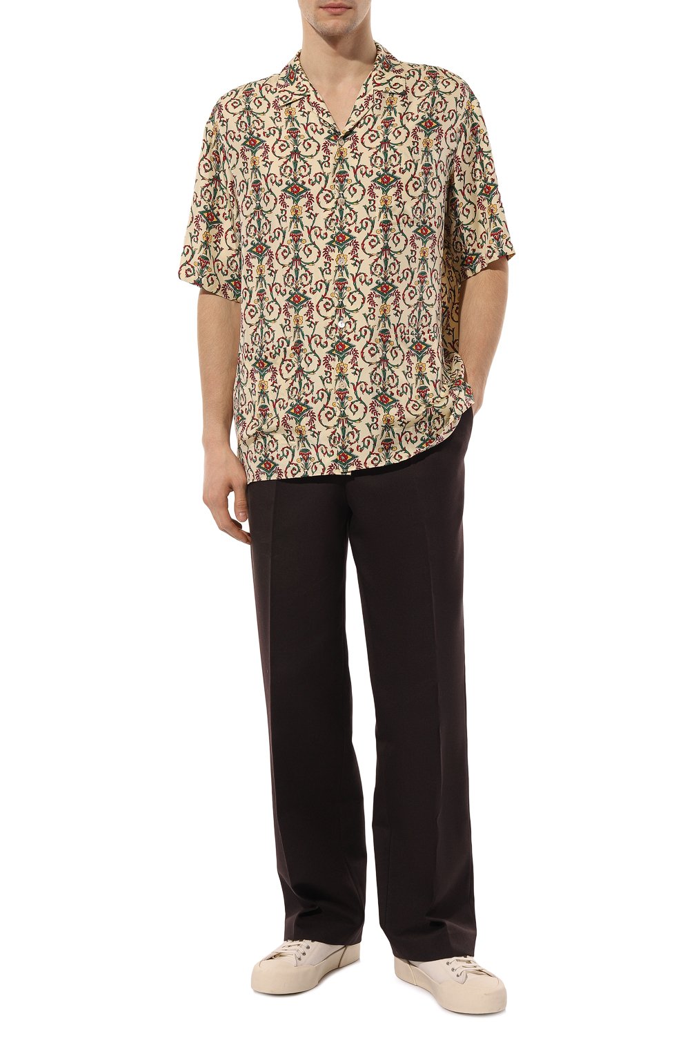 Шелковая рубашка GUCCI, арт. 676347 ZAH5R, фото 2