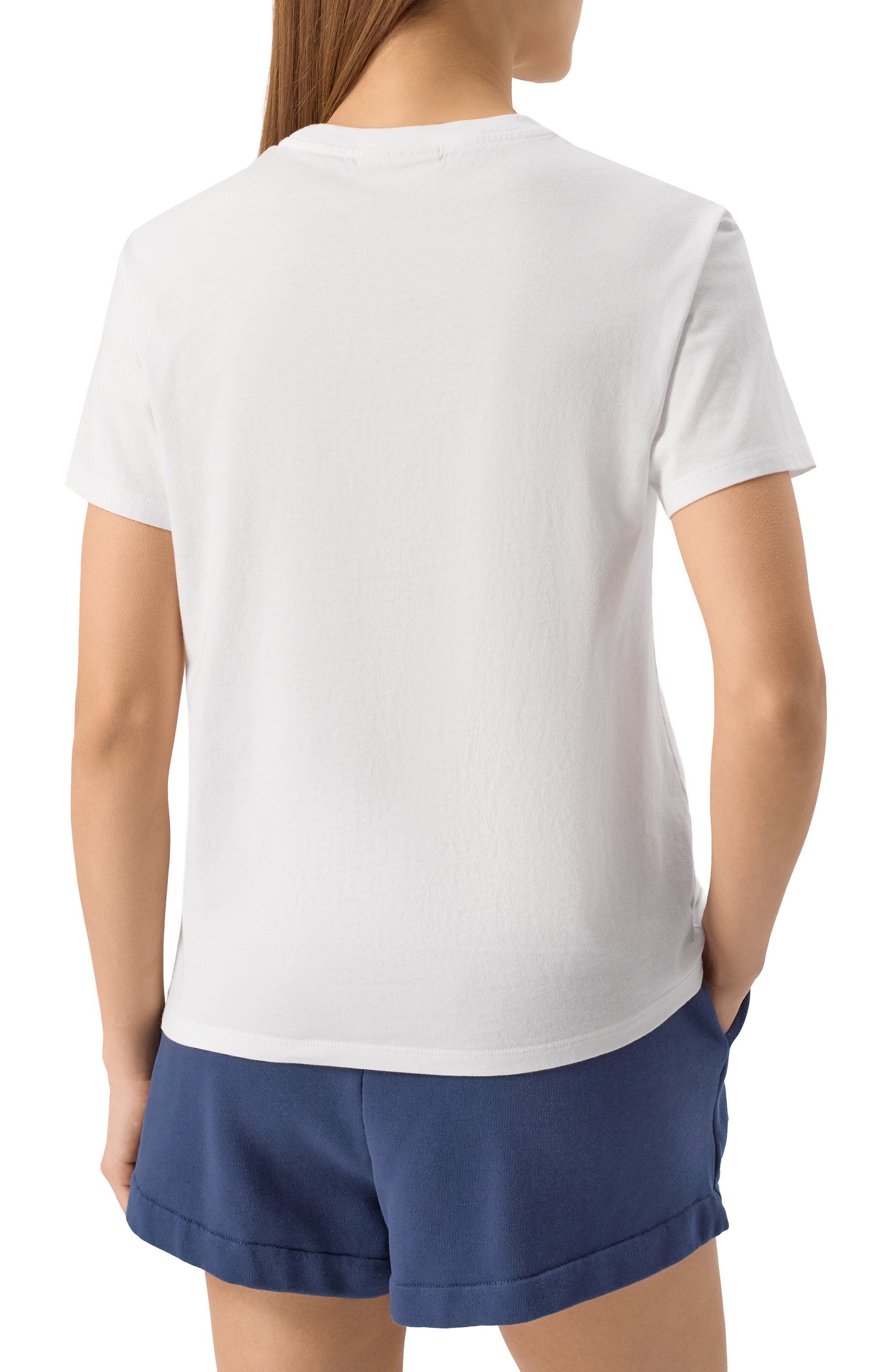 Хлопковая футболка MC2 SAINT BARTH белого цвета по цене 10750 руб., арт. STBW EMILIE/03138H, фото 4 Хлопковая футболка MC2 SAINT BARTH, арт. STBW EMILIE/03138H, фото 4