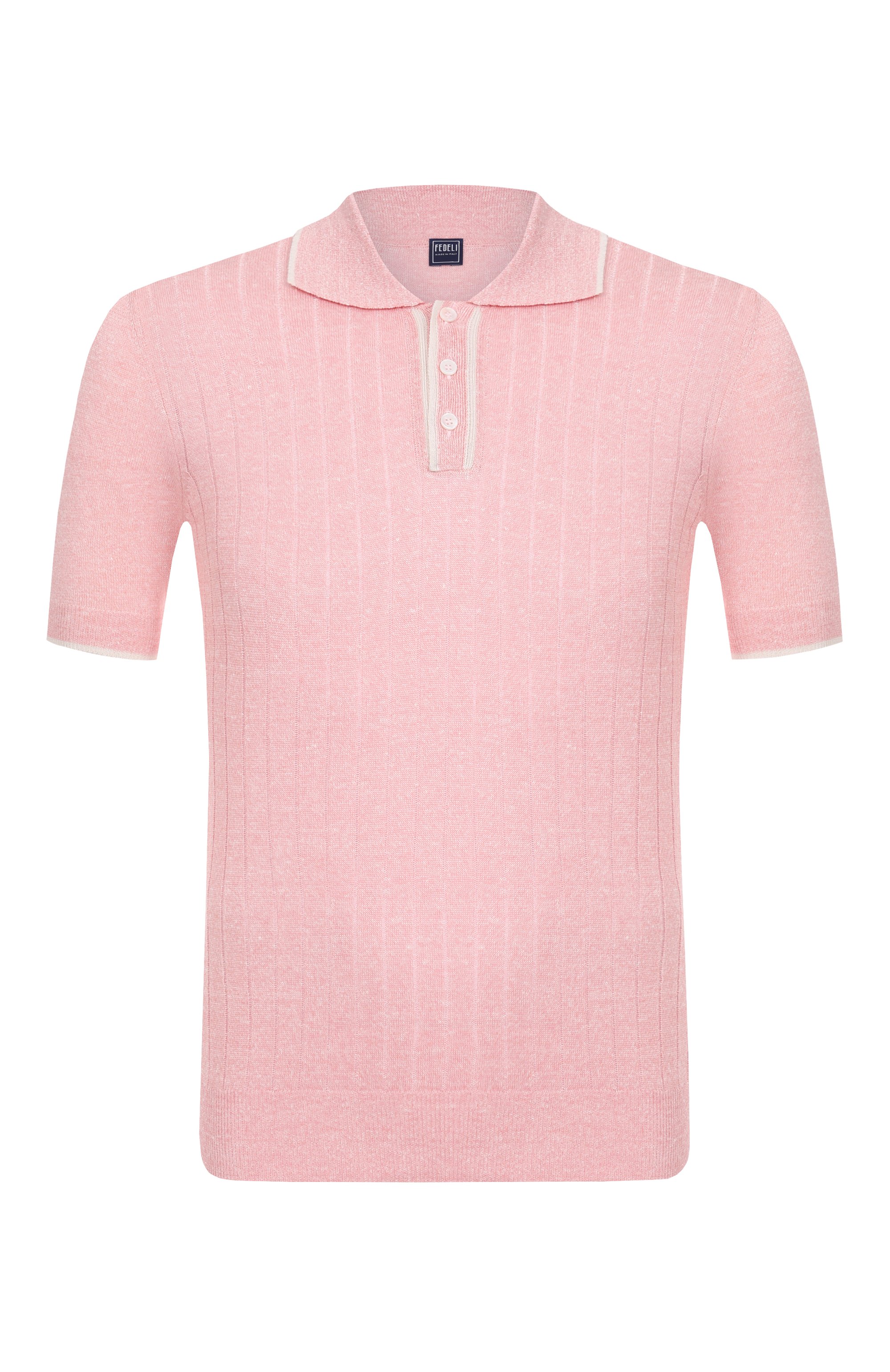 Поло изо льна и хлопка FEDELI, арт. 8UE05822, фото 1