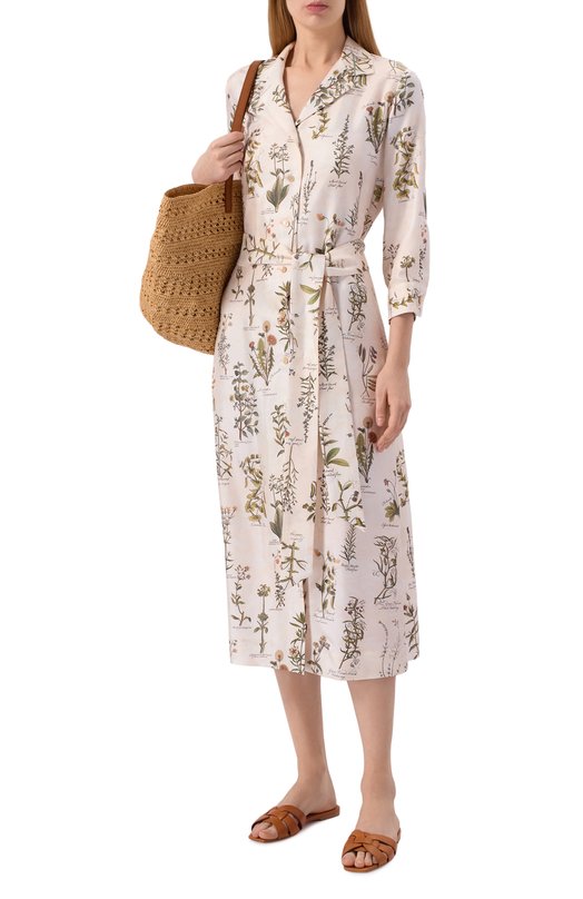 Шелковое платье Colombo AB00355/F/T0666-11-2G Кремовый  AB00355/F/T0666-11-2G Фото 2